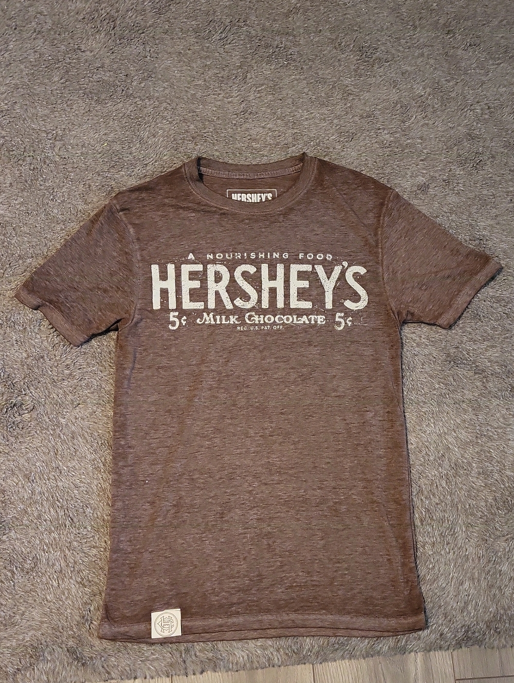 Hershey's Brown Short Sleeve Logo Tee